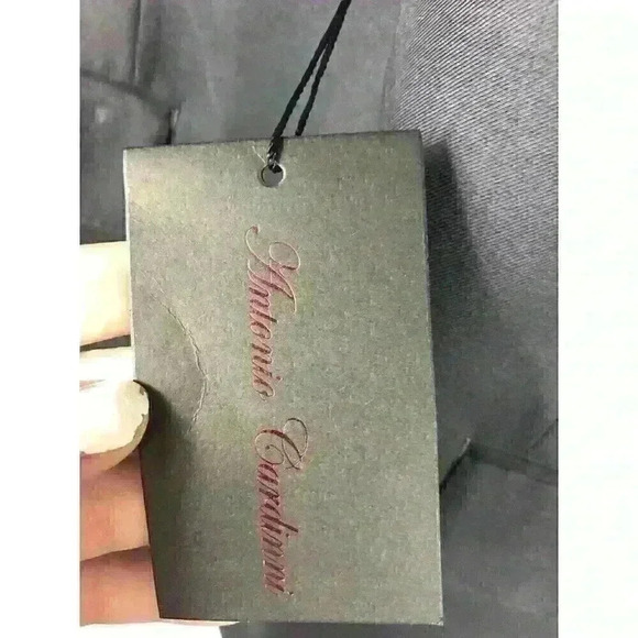 NWT Antonio Cardinni Mens Size 40L 34W Gray One Button Suit Jacket - Picture 4 of 8